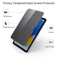 Стъклен протектор със затъмняване за iPad 10 (10.9" 2022) / 11 (11" 2025) от Tech Protect Glass Spy+ - Privacy