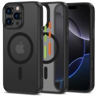 Хибриден кейс с MagSafe за iPhone 16 Pro от Tech Protect XT 3 Set - Matte Black