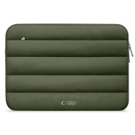 Калъф за лаптоп 13-14 инча от Tech Protect Fluffy - Army Green