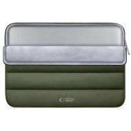 Калъф за лаптоп 13-14 инча от Tech Protect Fluffy - Army Green