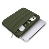 Калъф за лаптоп 15-16 инча от Tech Protect Fluffy - Army Green