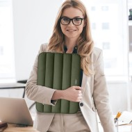 Калъф за лаптоп 15-16 инча от Tech Protect Fluffy - Army Green