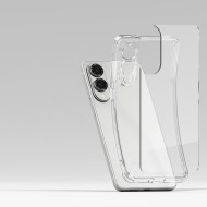Удароустойчив твърд кейс за Samsung Galaxy S25 Edge от Ringke Fusion - Прозрачен