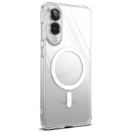 Удароустойчив твърд кейс с MagSafe за Samsung Galaxy S25 Edge от Ringke Fusion Magnetic - Clear