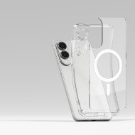 Удароустойчив твърд кейс с MagSafe за Samsung Galaxy S25 Edge от Ringke Fusion Magnetic - Clear