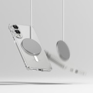 Удароустойчив твърд кейс с MagSafe за Samsung Galaxy S25 Edge от Ringke Fusion Magnetic - Clear