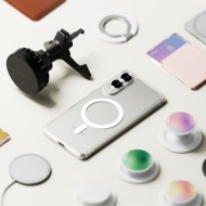 Удароустойчив твърд кейс с MagSafe за Samsung Galaxy S25 Edge от Ringke Fusion Magnetic - Clear