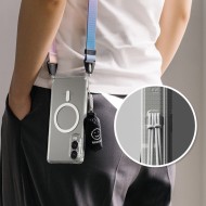 Удароустойчив твърд кейс с MagSafe за Samsung Galaxy S25 Edge от Ringke Fusion Magnetic - Clear