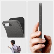 Силиконов кейс за iPhone 16e от Spigen Liquid Air - Marble Grey
