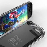 Силиконов кейс за Nintendo Switch 2 от Tech-Protect FlexAir+ - Clear