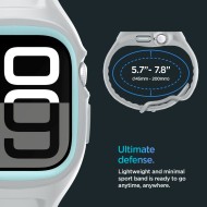 Каишка с кейс за Apple Watch 10 (46mm) от Spigen Liquid Air Pro - Grey