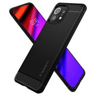 Удароустойчив кейс за Xiaomi Mi 11 от Spigen Rugged Armor - Черен