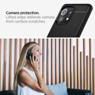 Удароустойчив кейс за Xiaomi Mi 11 от Spigen Rugged Armor - Черен