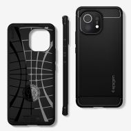 Удароустойчив кейс за Xiaomi Mi 11 от Spigen Rugged Armor - Черен