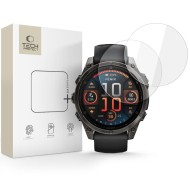 2 броя стъклени протектори за Garmin Fenix 8 / 8 Pro AMOLED (47mm) от Tech Protect Glass Fit+ - Clear
