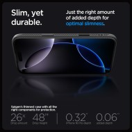 Тънък кейс с MagSafe за iPhone 16 Pro от Spigen Liquid Air "T" Mag - Matte Black
