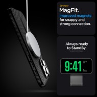 Тънък кейс с MagSafe за iPhone 16 Pro от Spigen Liquid Air "T" Mag - Matte Black