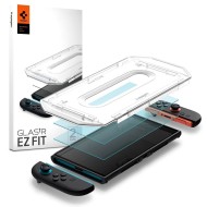 2 броя стъклени протектора за дисплей на Nintendo Switch 2 от Spigen Glas.TR "Ez Fit" - Прозрачни