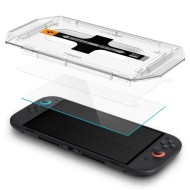 2 броя стъклени протектора за дисплей на Nintendo Switch 2 от Spigen Glas.TR "Ez Fit" - Прозрачни
