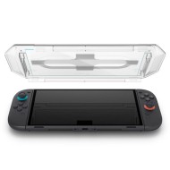 2 броя стъклени протектора за дисплей на Nintendo Switch 2 от Spigen Glas.TR "Ez Fit" - Прозрачни