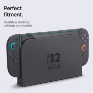 2 броя стъклени протектора за дисплей на Nintendo Switch 2 от Spigen Glas.TR "Ez Fit" - Прозрачни