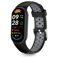 Силиконова каишка за Xiaomi Smart Band 8 / 9 / 10 / NFC от Tech-Protect Iconband Air - Black / Grey