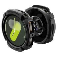 Удароустойчив кейс за Samsung Galaxy Watch 8 (44mm) от Spigen Rugged Armor - Matte Black