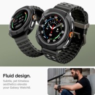 Удароустойчив калъф за Samsung Galaxy Watch 8 Classic (46mm) от Spigen Liquid Air - Matte Black