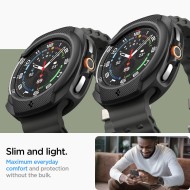 Удароустойчив калъф за Samsung Galaxy Watch 8 Classic (46mm) от Spigen Liquid Air - Matte Black
