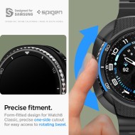 Удароустойчив калъф за Samsung Galaxy Watch 8 Classic (46mm) от Spigen Liquid Air - Matte Black