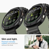 Удароустойчив калъф за Samsung Galaxy Watch 8 (44mm) от Spigen Liquid Air - Matte Black