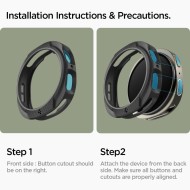 Удароустойчив калъф за Samsung Galaxy Watch 8 (44mm) от Spigen Liquid Air - Matte Black