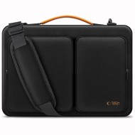 Удароустойчива чанта за лаптоп 15-16 инча с 4 джоба от Tech-Protect Defender Bag - Black / Orange
