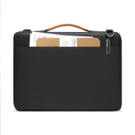 Удароустойчива чанта за лаптоп 15-16 инча с 4 джоба от Tech-Protect Defender Bag - Black / Orange