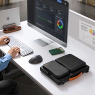 Удароустойчива чанта за лаптоп 13-14 инча с 4 джоба отTech-Protect Defender Bag - Black / Orange
