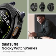 Удароустойчив калъф за Samsung Galaxy Watch 8 (40mm) от Spigen Liquid Air - Matte Black