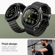Удароустойчив калъф за Samsung Galaxy Watch 8 (40mm) от Spigen Liquid Air - Matte Black