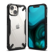 Удароустойчив твърд кейс за iPhone 14 Plus от Ringke Fusion X - Черен