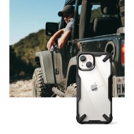 Удароустойчив твърд кейс за iPhone 14 Plus от Ringke Fusion X - Черен