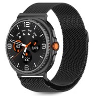 Стоманена верижка за часовник Samsung Galaxy Watch 8 (40/44mm) / 8 Classic (46mm) от Tech-Protect MilaneseBand - Black