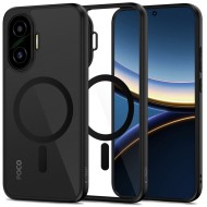 Твърд кейс с MagSafe пръстен за Xiaomi Poco F7 5G от Tech-Protect MagMat - Black / Clear