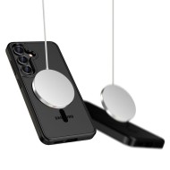 Твърд кейс с MagSafe пръстен за Nothing Phone 3 от Tech-Protect MagMat - Black / Clear
