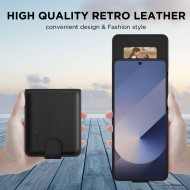 Кожен тефтер за Samsung Galaxy Z Flip 6 / 7 FE от Tech-Protect Wallet - Black