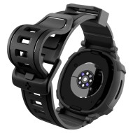Удароустойчив кейс с каишка за Samsung Galaxy Watch 8 (44mm) от Spigen Rugged Armor Pro - Matte Black