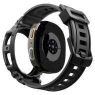Удароустойчив кейс с каишка за Samsung Galaxy Watch 8 (44mm) от Spigen Rugged Armor Pro - Matte Black