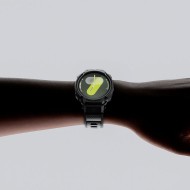 Удароустойчив кейс с каишка за Samsung Galaxy Watch 8 (44mm) от Spigen Rugged Armor Pro - Matte Black