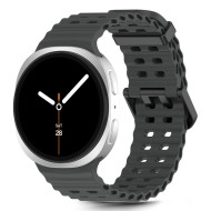 Силиконова каишка за Samsung Galaxy Watch 8 (40/44mm) / 8 Classic (46mm) от Tech-Protect IconBand Pro - Black