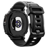 Удароустойчив кейс с каишка за Samsung Galaxy Watch 8 (40mm) от Spigen Rugged Armor Pro - Matte Black