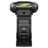 Удароустойчив кейс с каишка за Samsung Galaxy Watch 8 (40mm) от Spigen Rugged Armor Pro - Matte Black