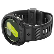Удароустойчив кейс с каишка за Samsung Galaxy Watch 8 (40mm) от Spigen Rugged Armor Pro - Matte Black